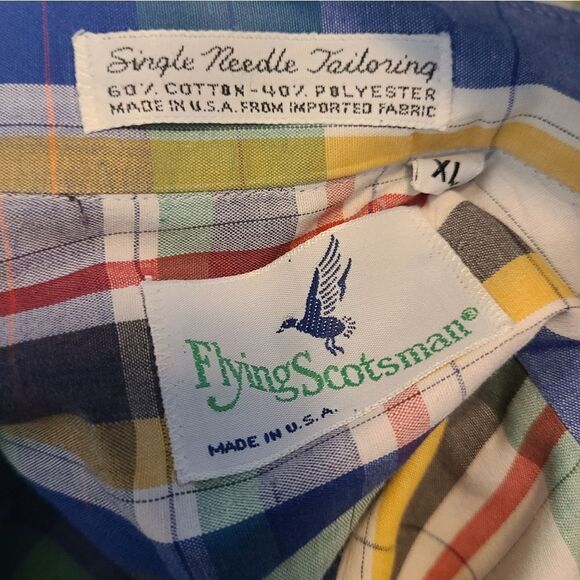 Flying Scotsman Men's Plaid Button Down Shirt - Picture 9 of 9